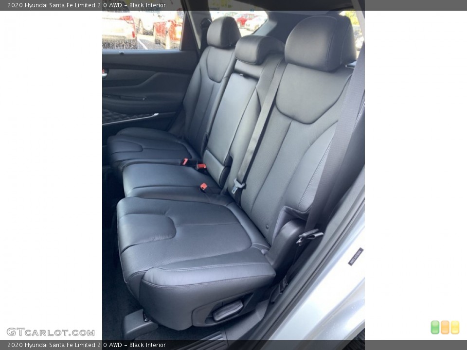 Black Interior Rear Seat for the 2020 Hyundai Santa Fe Limited 2.0 AWD #135158560