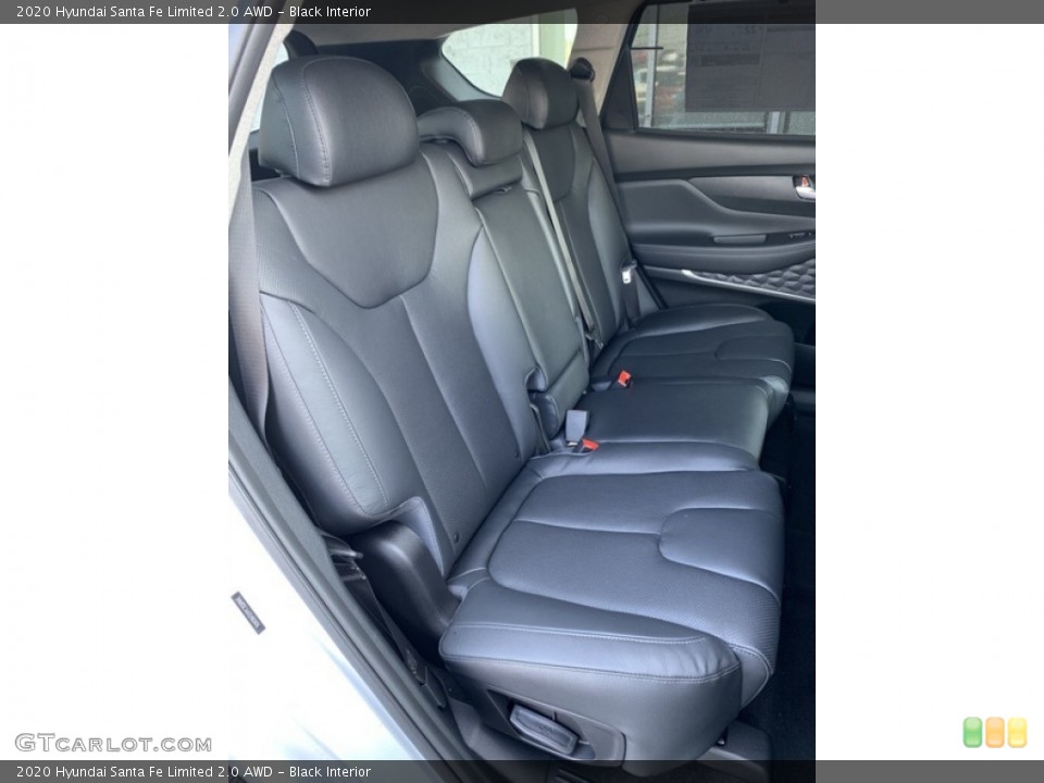 Black Interior Rear Seat for the 2020 Hyundai Santa Fe Limited 2.0 AWD #135158668