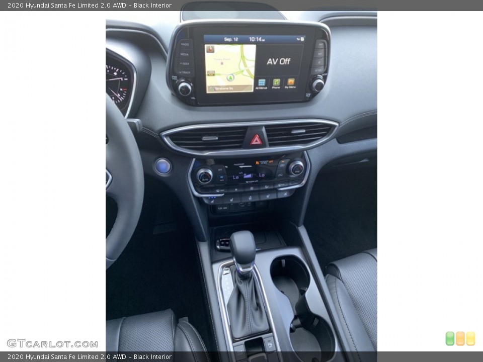 Black Interior Controls for the 2020 Hyundai Santa Fe Limited 2.0 AWD #135158779