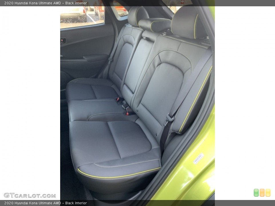 Black Interior Rear Seat for the 2020 Hyundai Kona Ultimate AWD #135159820