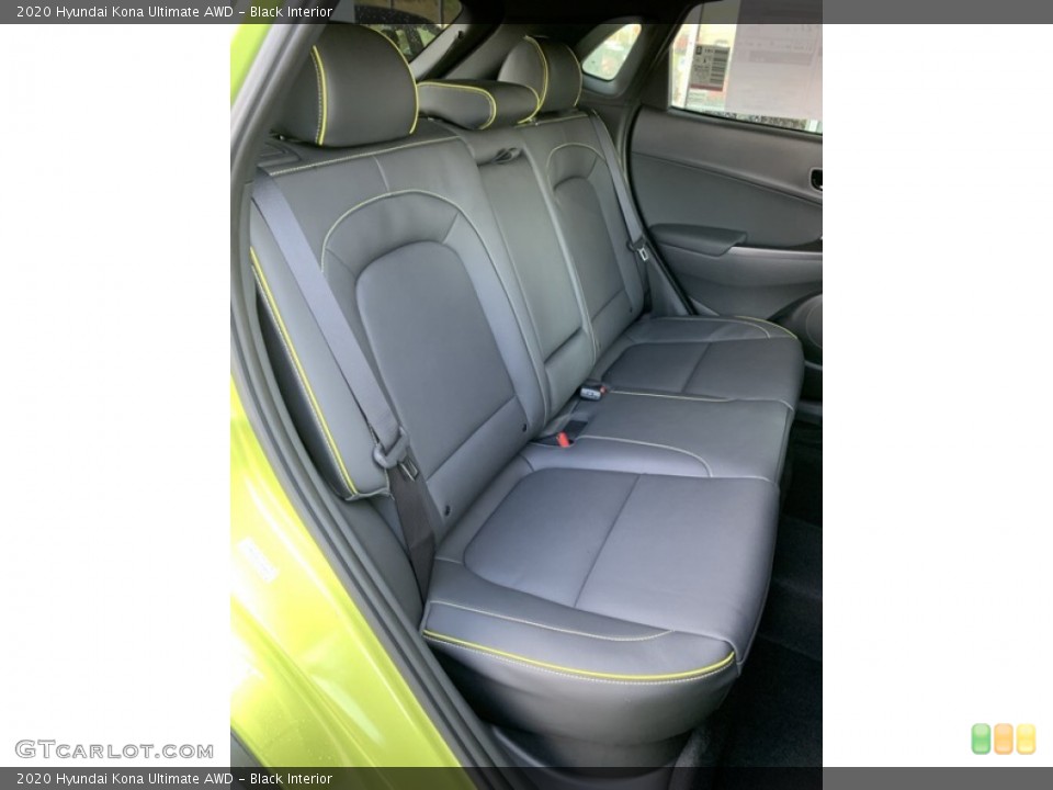 Black Interior Rear Seat for the 2020 Hyundai Kona Ultimate AWD #135159901