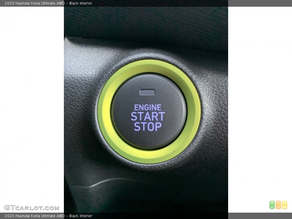 Black Interior Controls for the 2020 Hyundai Kona Ultimate AWD #135160096