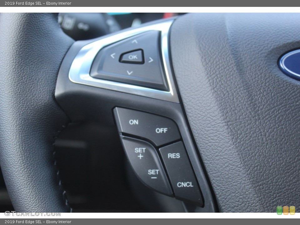 Ebony Interior Steering Wheel for the 2019 Ford Edge SEL #135160117