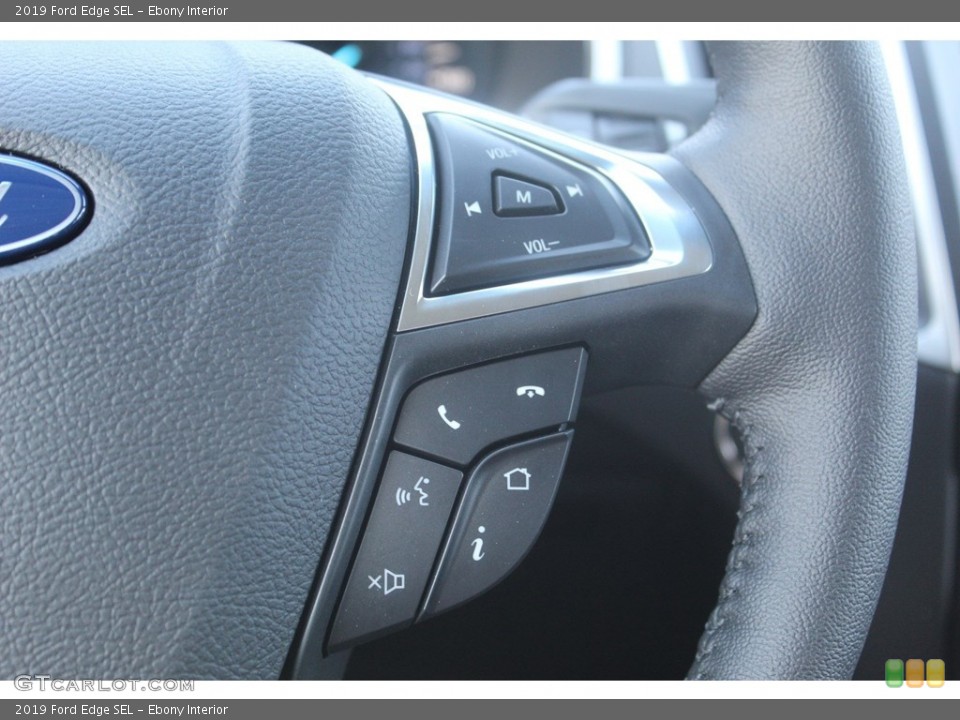 Ebony Interior Steering Wheel for the 2019 Ford Edge SEL #135160150