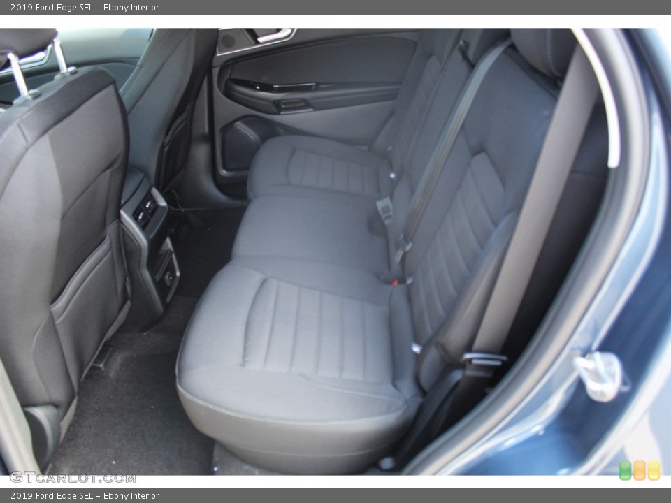 Ebony Interior Rear Seat for the 2019 Ford Edge SEL #135160330