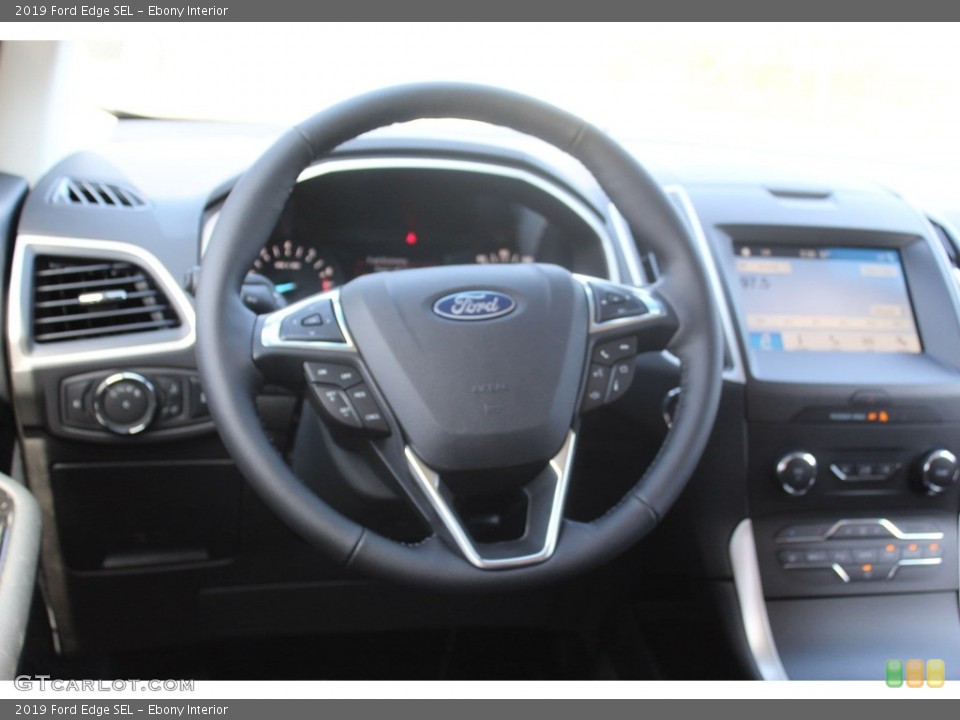 Ebony Interior Steering Wheel for the 2019 Ford Edge SEL #135160384