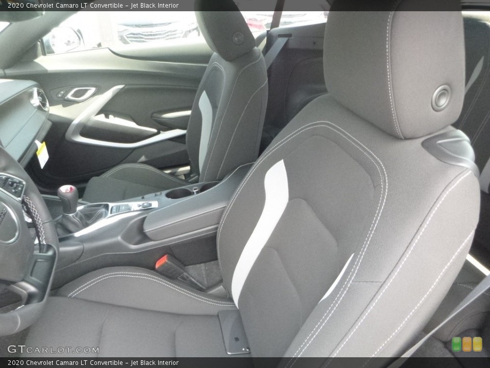Jet Black Interior Front Seat for the 2020 Chevrolet Camaro LT Convertible #135165004