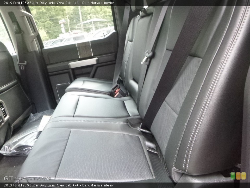 Dark Marsala Interior Rear Seat for the 2019 Ford F250 Super Duty Lariat Crew Cab 4x4 #135170599