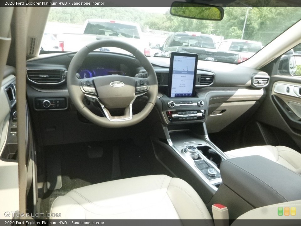 Sandstone Interior Front Seat for the 2020 Ford Explorer Platinum 4WD #135171349