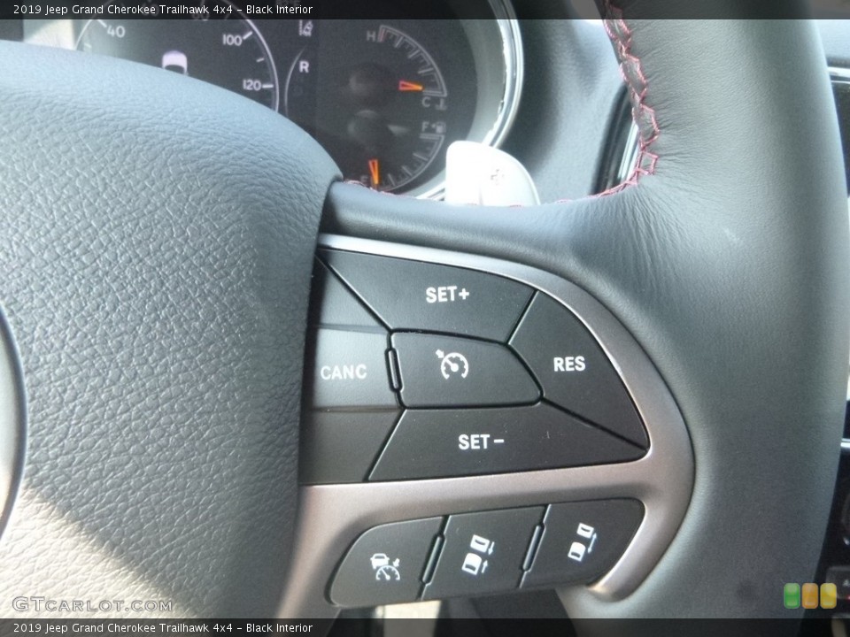 Black Interior Steering Wheel for the 2019 Jeep Grand Cherokee Trailhawk 4x4 #135171454