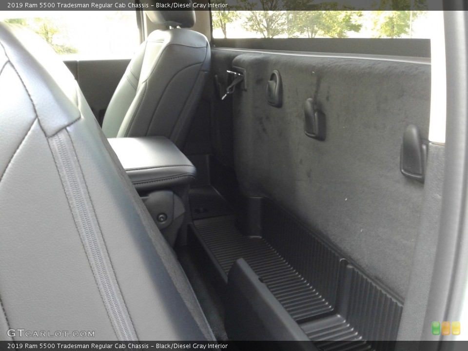 Black/Diesel Gray Interior Rear Seat for the 2019 Ram 5500 Tradesman Regular Cab Chassis #135188269
