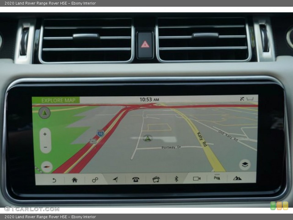Ebony Interior Navigation for the 2020 Land Rover Range Rover HSE #135193849