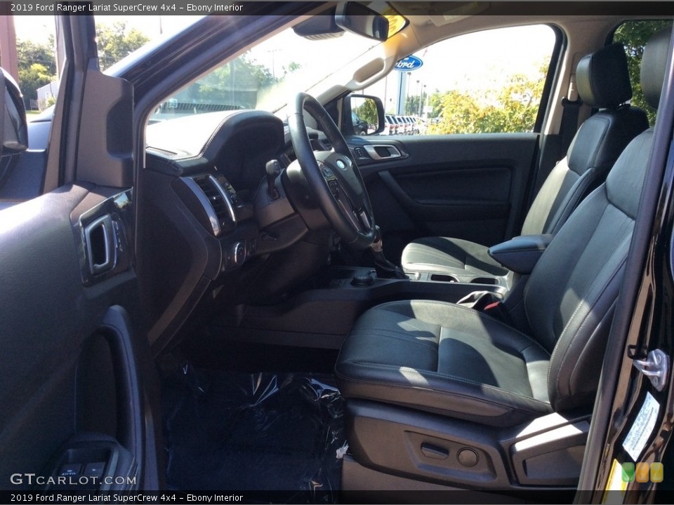 Ebony Interior Front Seat for the 2019 Ford Ranger Lariat SuperCrew 4x4 #135199112