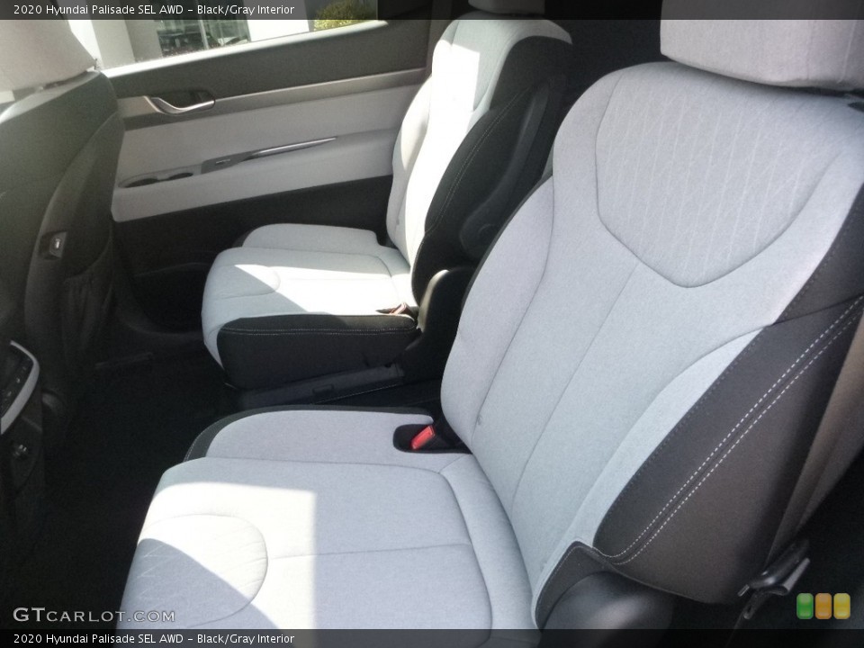Black/Gray Interior Rear Seat for the 2020 Hyundai Palisade SEL AWD #135201998
