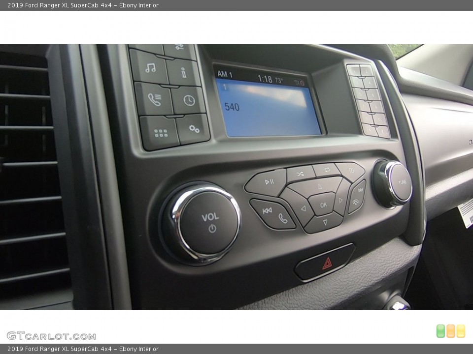 Ebony Interior Controls for the 2019 Ford Ranger XL SuperCab 4x4 #135206639