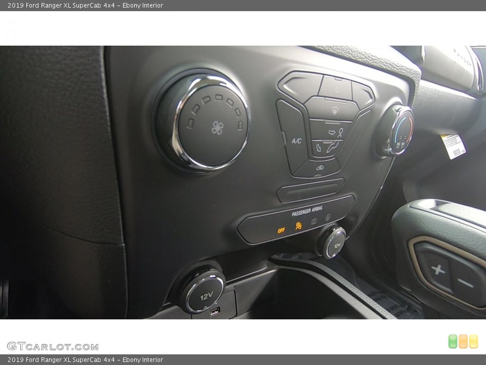 Ebony Interior Controls for the 2019 Ford Ranger XL SuperCab 4x4 #135206660