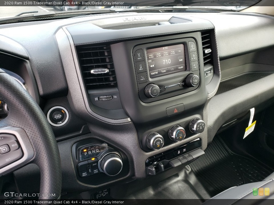 Black/Diesel Gray Interior Controls for the 2020 Ram 1500 Tradesman Quad Cab 4x4 #135217142