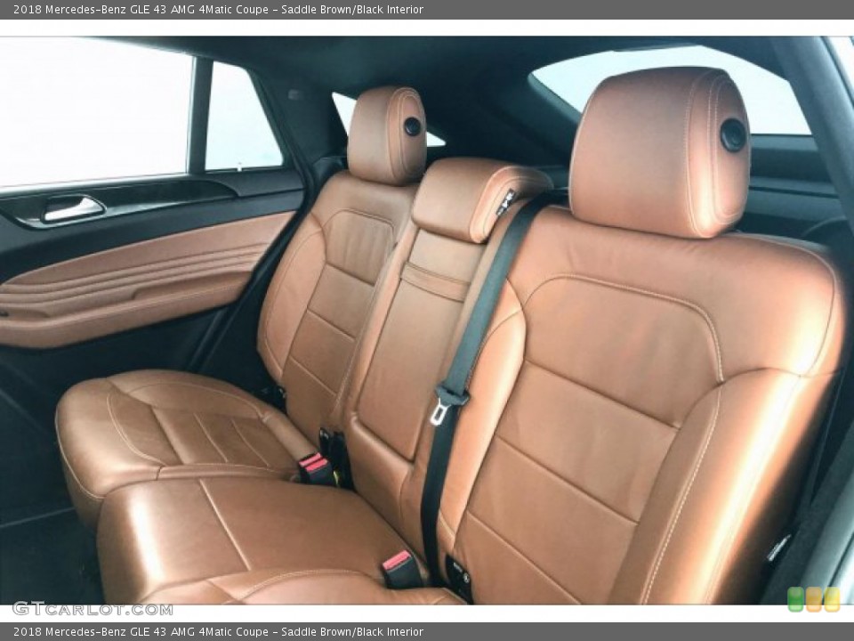 Saddle Brown/Black Interior Rear Seat for the 2018 Mercedes-Benz GLE 43 AMG 4Matic Coupe #135217551