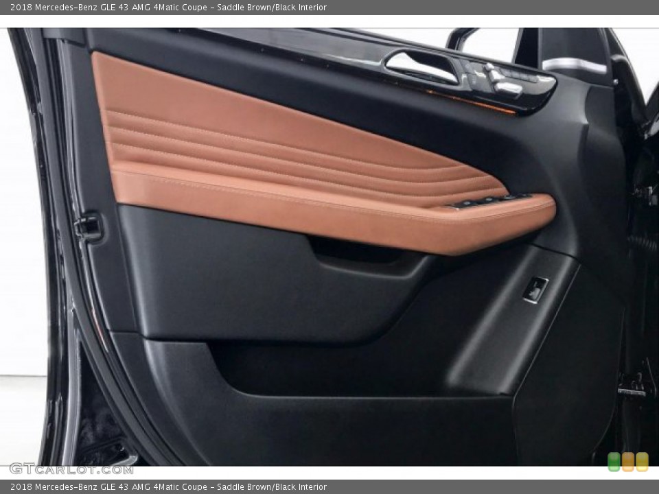 Saddle Brown/Black Interior Door Panel for the 2018 Mercedes-Benz GLE 43 AMG 4Matic Coupe #135217718