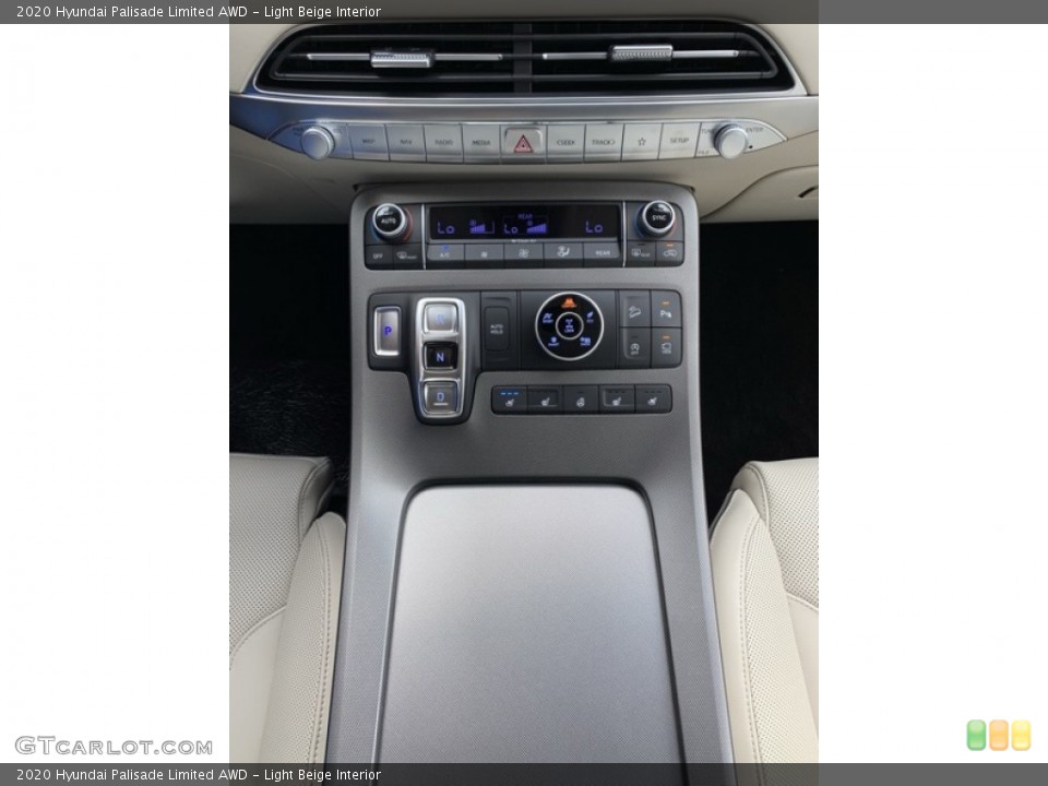 Light Beige Interior Controls for the 2020 Hyundai Palisade Limited AWD #135221729