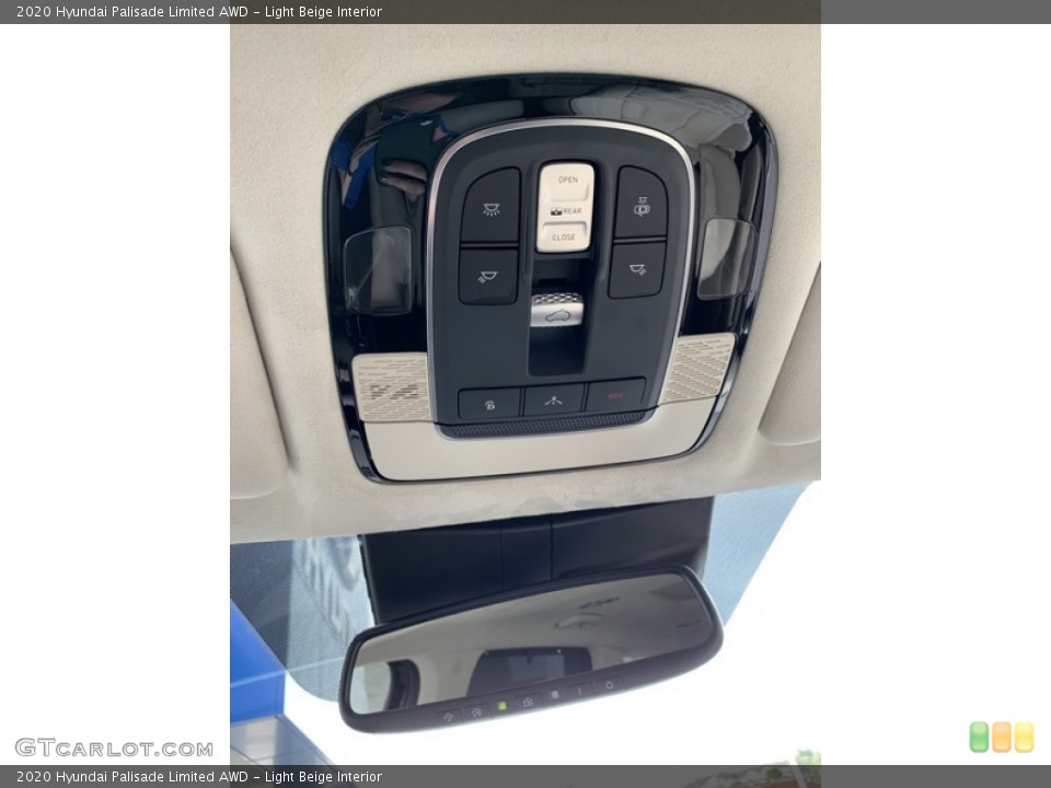 Light Beige Interior Controls for the 2020 Hyundai Palisade Limited AWD #135221747