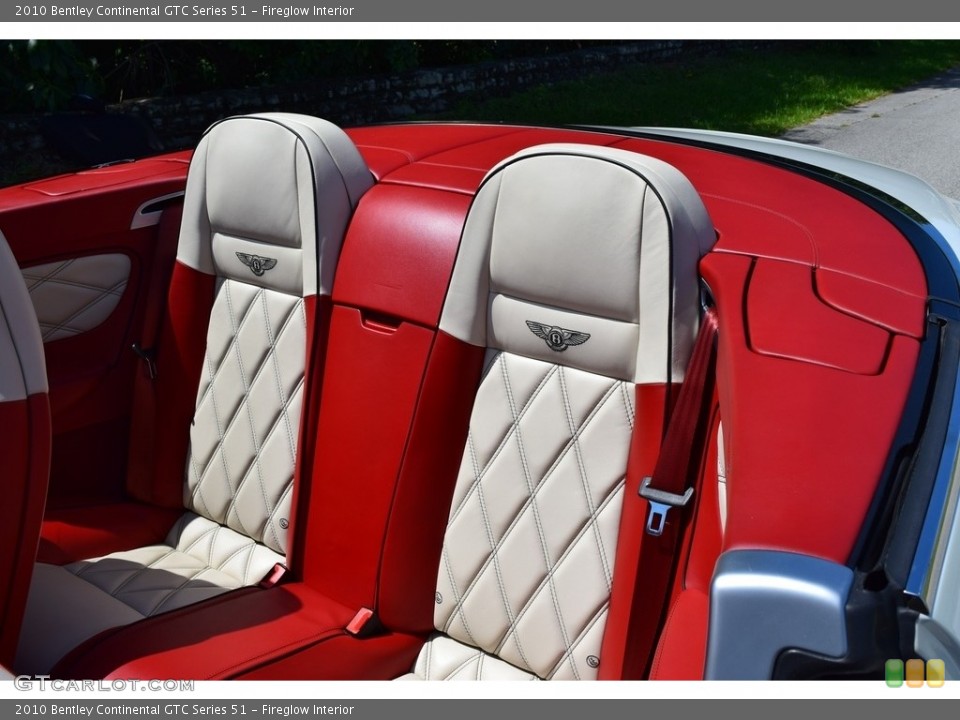 Fireglow Interior Rear Seat for the 2010 Bentley Continental GTC Series 51 #135224283