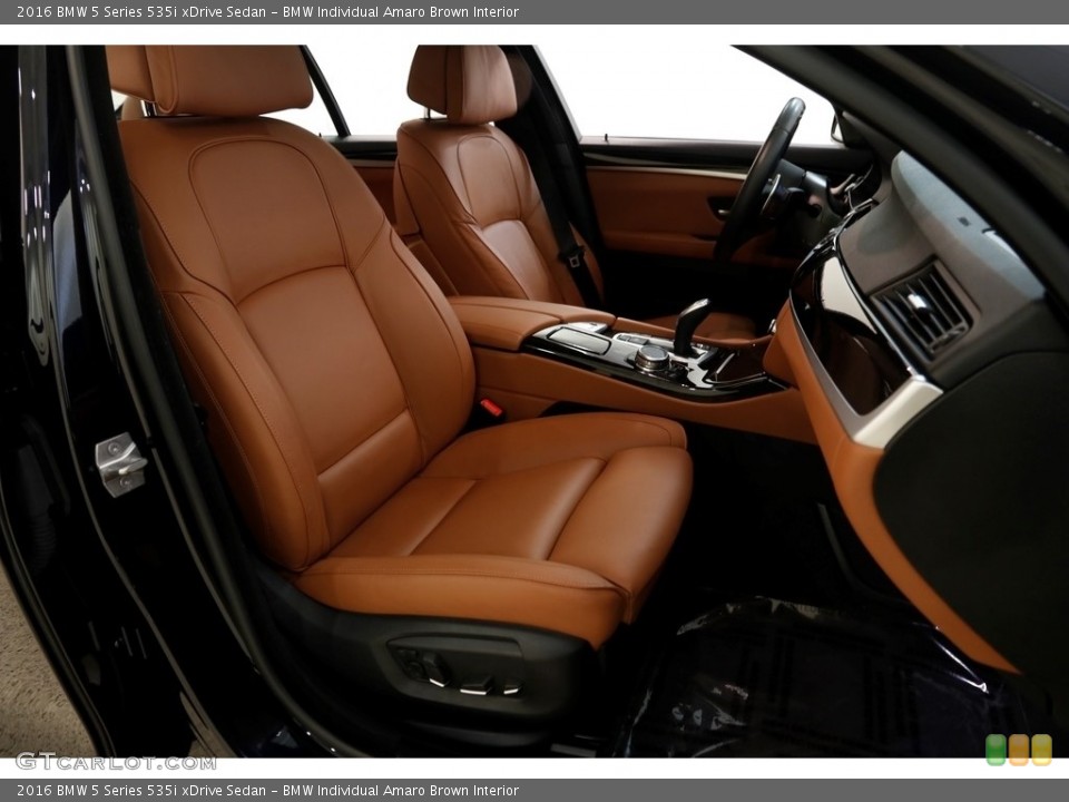 BMW Individual Amaro Brown Interior Front Seat for the 2016 BMW 5 Series 535i xDrive Sedan #135225234
