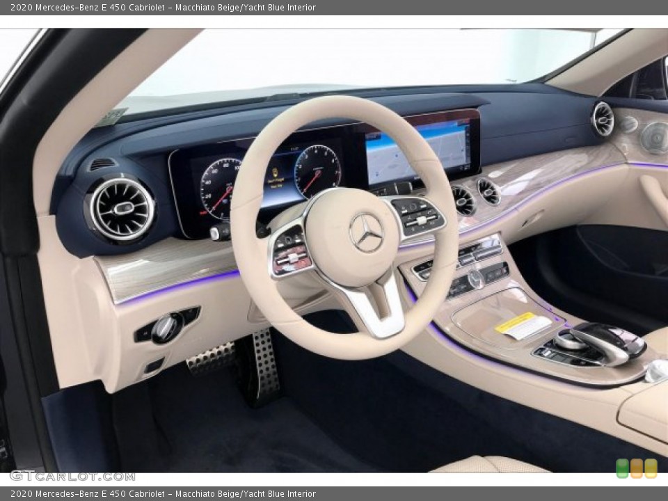 Macchiato Beige/Yacht Blue Interior Photo for the 2020 Mercedes-Benz E 450 Cabriolet #135226332