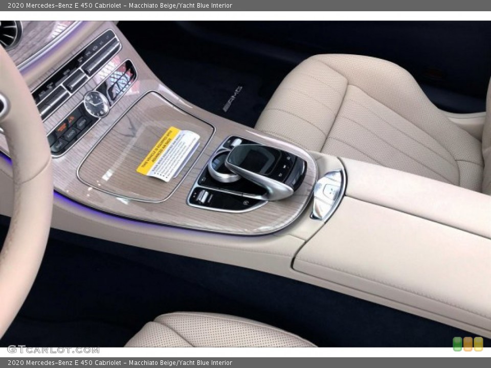 Macchiato Beige/Yacht Blue Interior Controls for the 2020 Mercedes-Benz E 450 Cabriolet #135226440