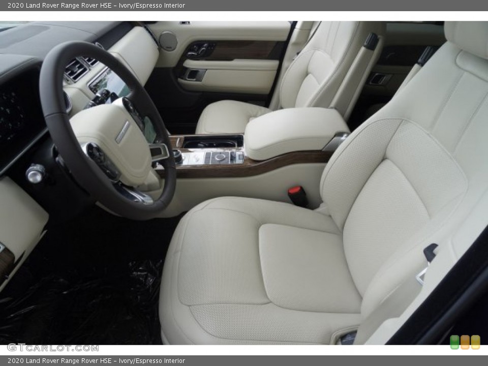 Ivory/Espresso Interior Front Seat for the 2020 Land Rover Range Rover HSE #135236091