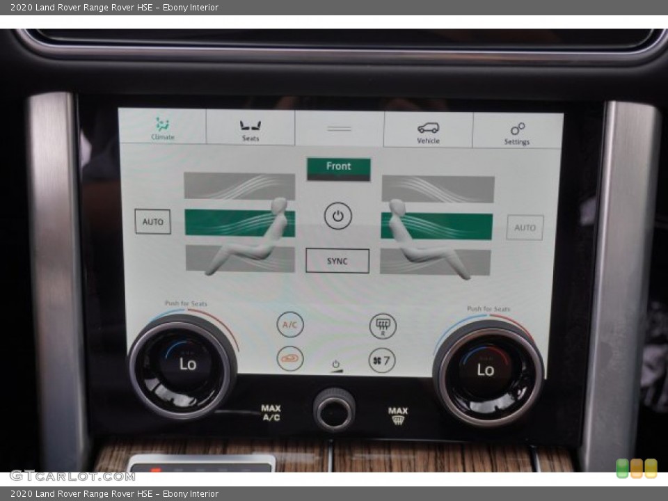 Ebony Interior Controls for the 2020 Land Rover Range Rover HSE #135238449