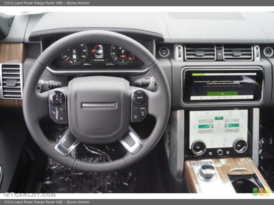Ebony Interior Steering Wheel for the 2020 Land Rover Range Rover HSE #135238627