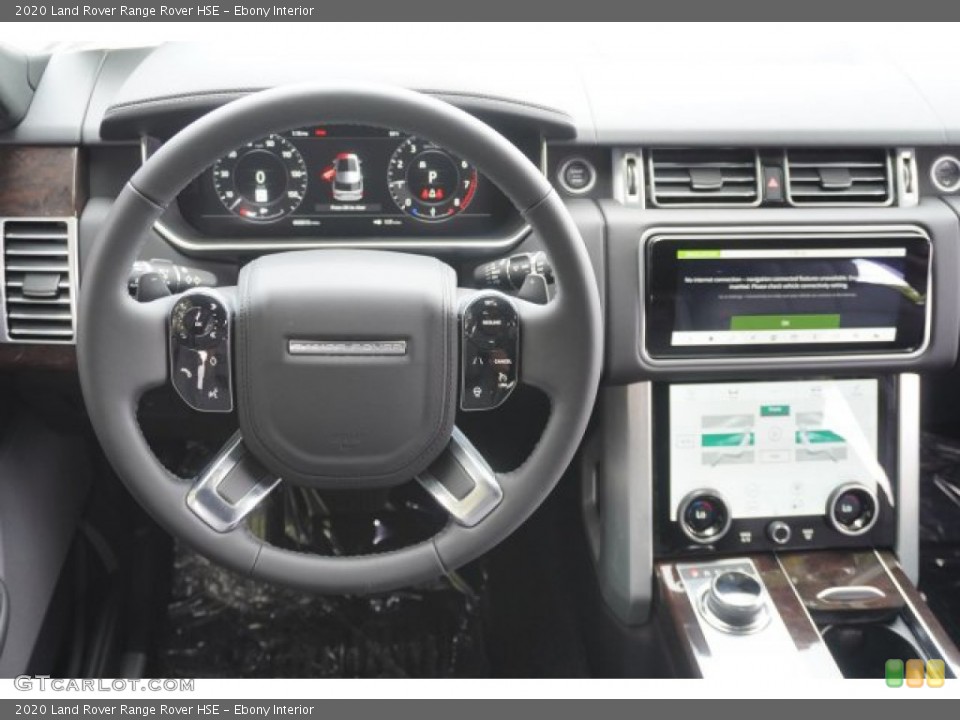 Ebony Interior Steering Wheel for the 2020 Land Rover Range Rover HSE #135239240