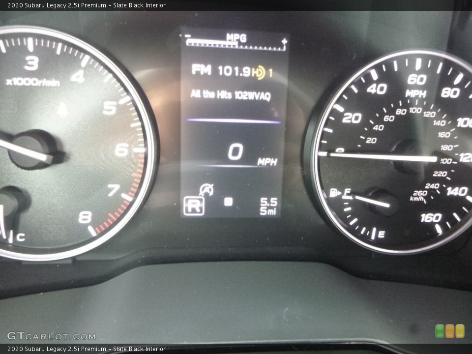 Slate Black Interior Gauges for the 2020 Subaru Legacy 2.5i Premium #135240168