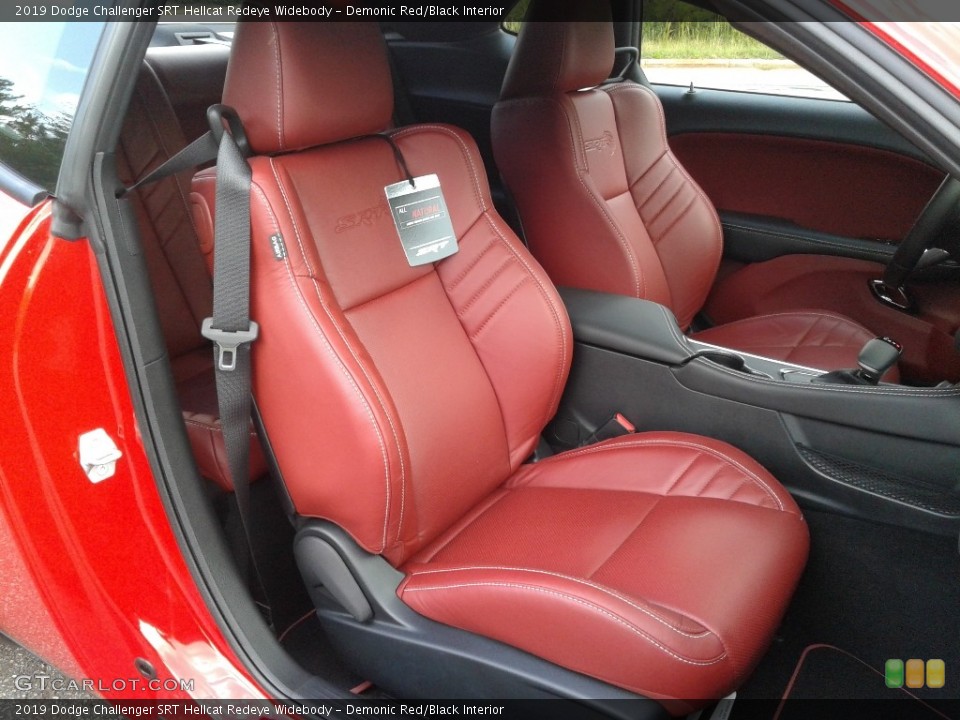 Demonic Red/Black Interior Front Seat for the 2019 Dodge Challenger SRT Hellcat Redeye Widebody #135240273