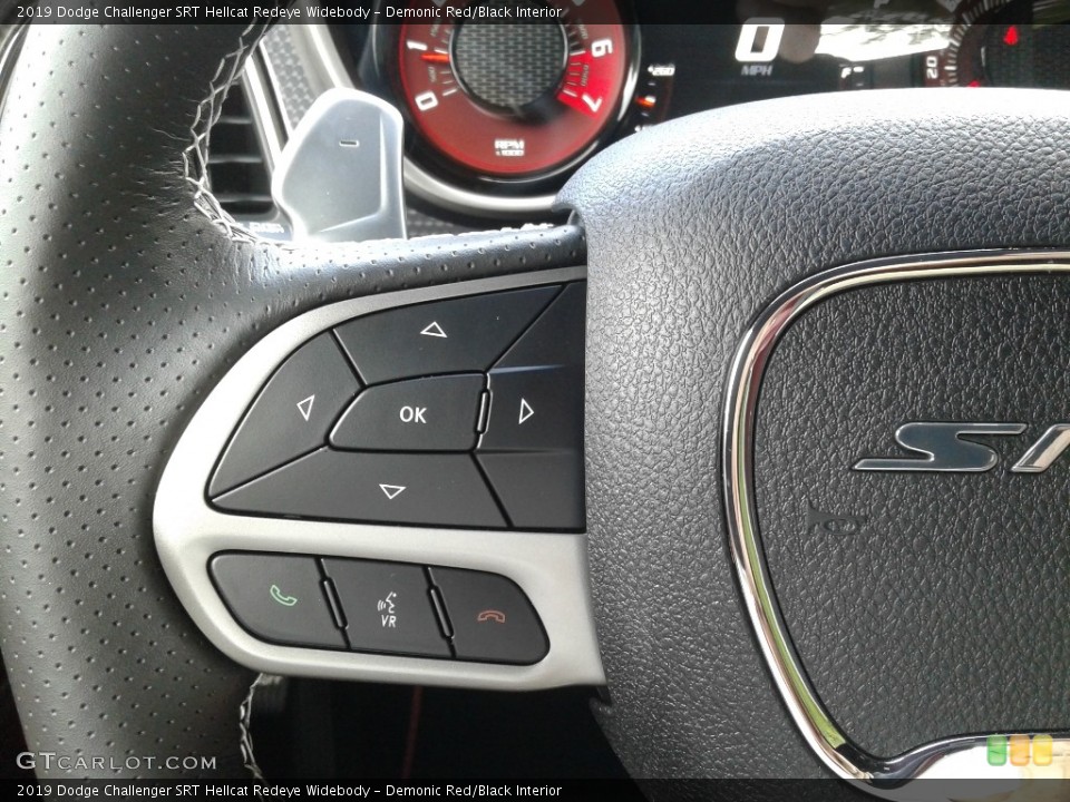 Demonic Red/Black Interior Steering Wheel for the 2019 Dodge Challenger SRT Hellcat Redeye Widebody #135240300