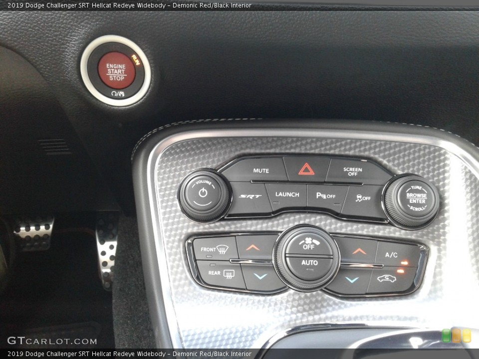 Demonic Red/Black Interior Controls for the 2019 Dodge Challenger SRT Hellcat Redeye Widebody #135240516