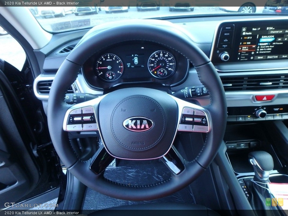 Black Interior Steering Wheel for the 2020 Kia Telluride LX AWD #135243018