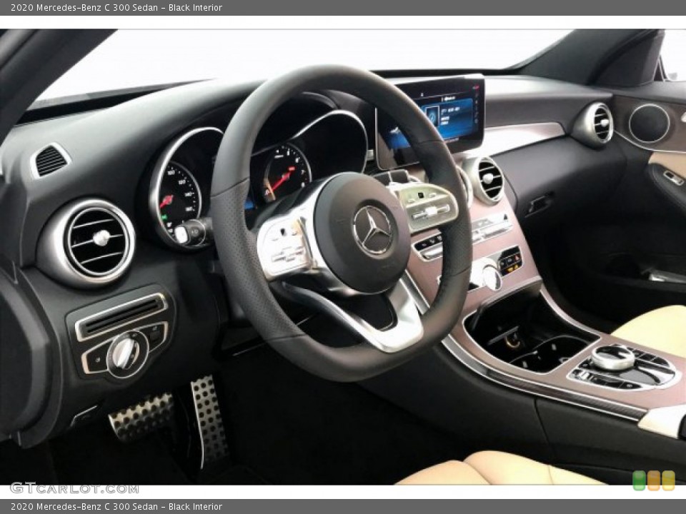 Black Interior Dashboard for the 2020 Mercedes-Benz C 300 Sedan #135247479
