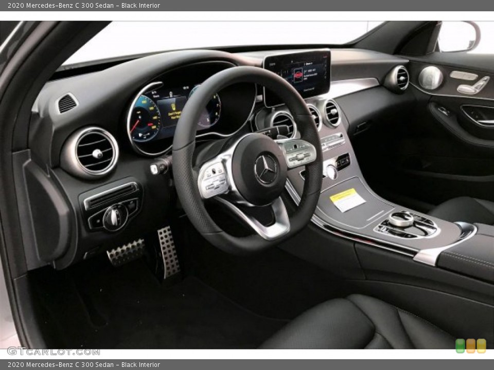 Black Interior Dashboard for the 2020 Mercedes-Benz C 300 Sedan #135247698