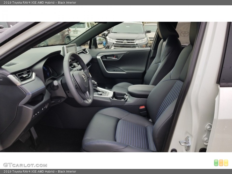 Black Interior Front Seat for the 2019 Toyota RAV4 XSE AWD Hybrid #135249068