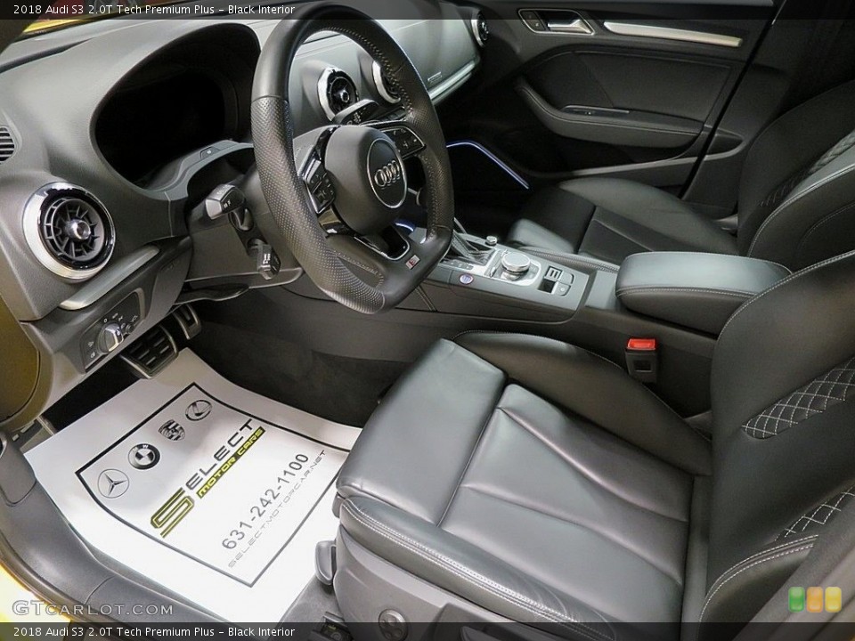 Black Interior Photo for the 2018 Audi S3 2.0T Tech Premium Plus #135256100