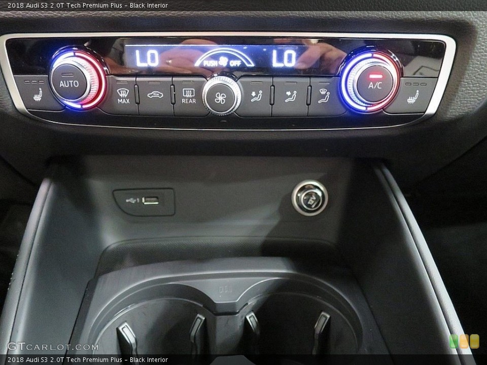 Black Interior Controls for the 2018 Audi S3 2.0T Tech Premium Plus #135256487