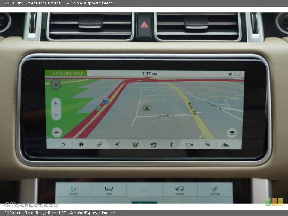 Almond/Espresso Interior Navigation for the 2020 Land Rover Range Rover HSE #135256691