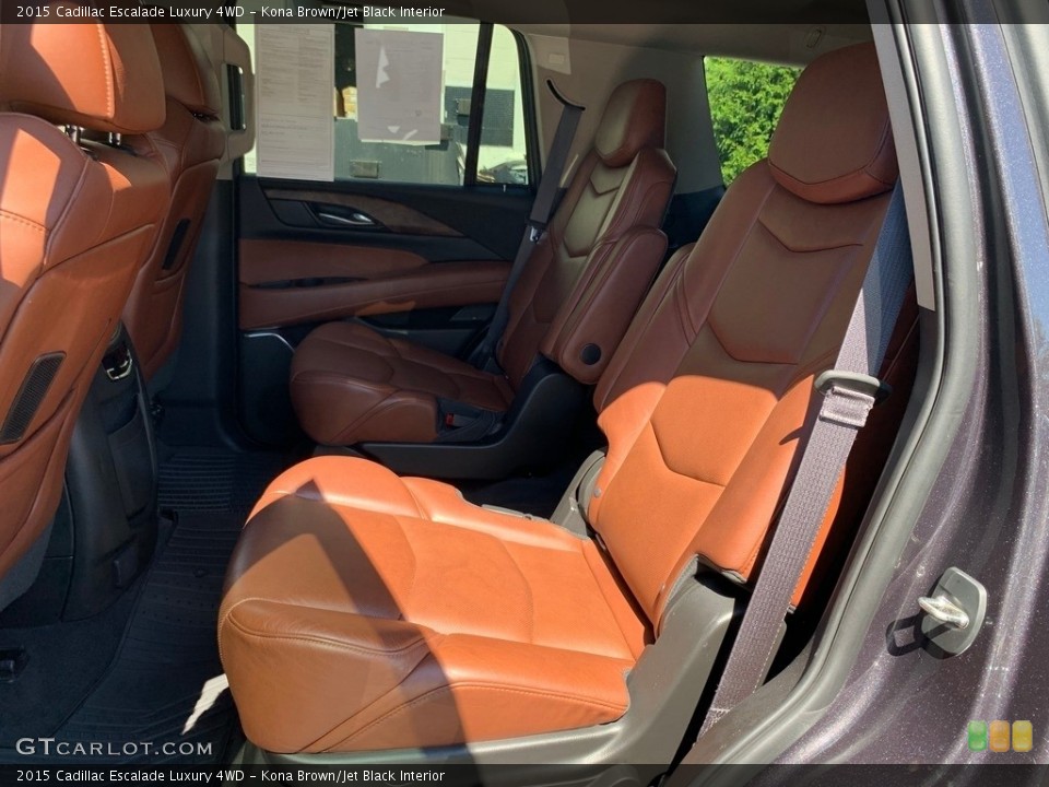 Kona Brown/Jet Black Interior Rear Seat for the 2015 Cadillac Escalade Luxury 4WD #135261197