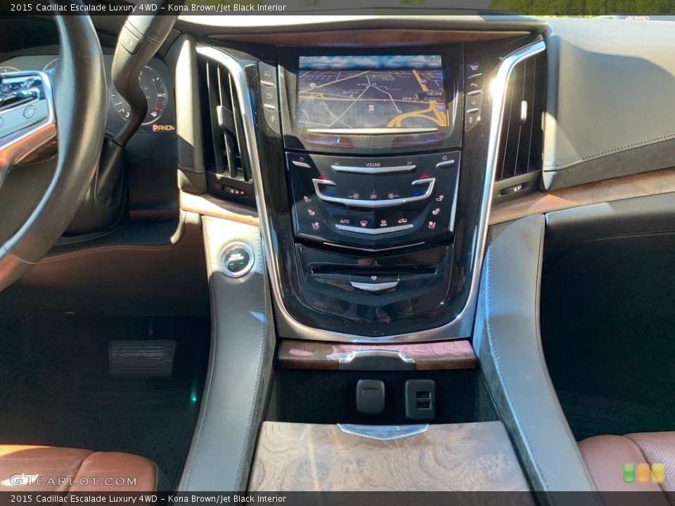 Kona Brown/Jet Black Interior Controls for the 2015 Cadillac Escalade Luxury 4WD #135261308