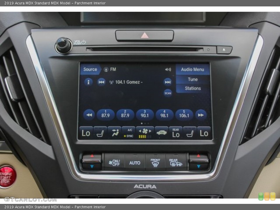 Parchment Interior Controls for the 2019 Acura MDX  #135264287