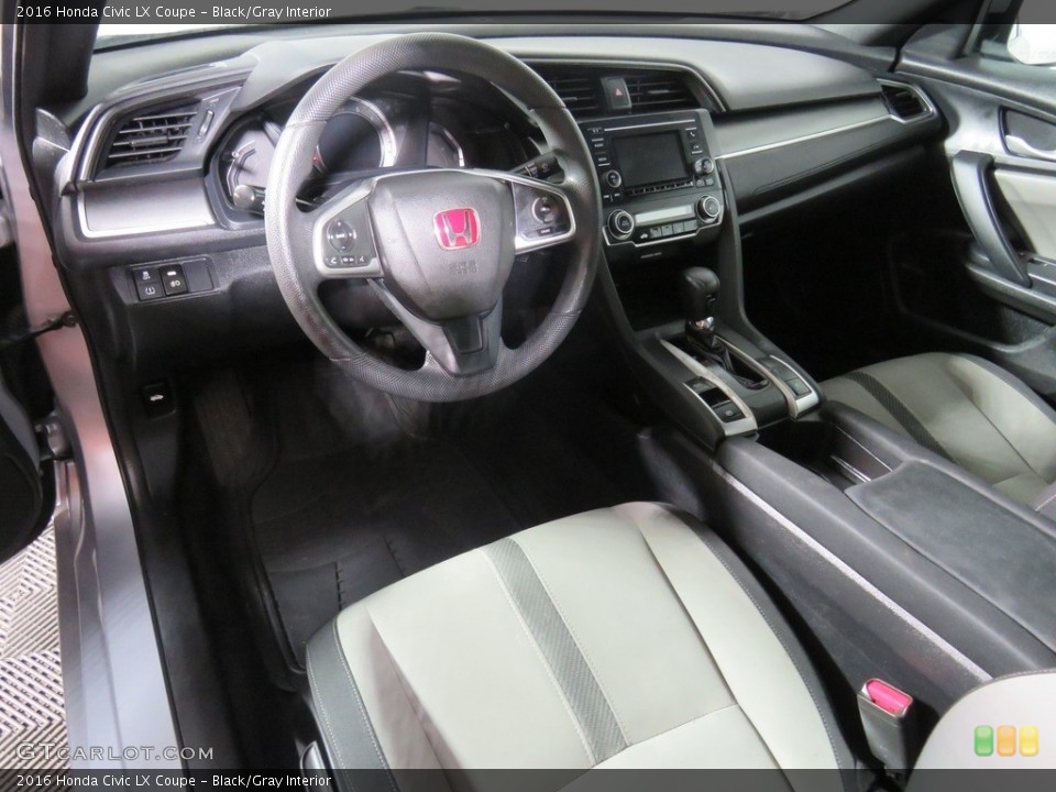 Black/Gray Interior Photo for the 2016 Honda Civic LX Coupe #135265980