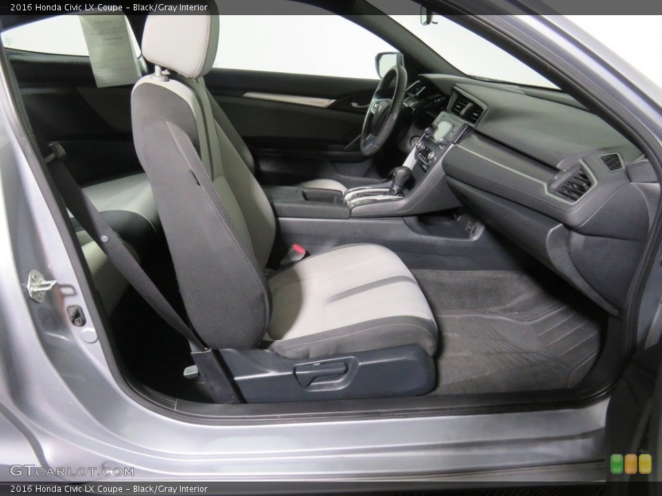 Black/Gray 2016 Honda Civic Interiors