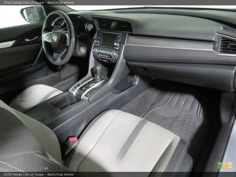 Black/Gray Interior Dashboard for the 2016 Honda Civic LX Coupe #135266046